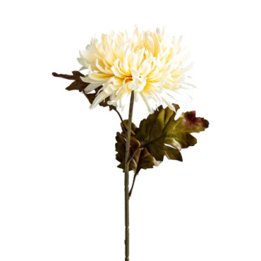 Fleur Crisantema Jaune en Plastique 79cm