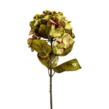 Fleur Hortensia Vert en Plastique 80cm