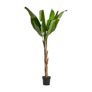 Plante Bananier Vert en Polyester 165cm