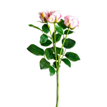 Plante Rosal Rose en Plastique 48cm