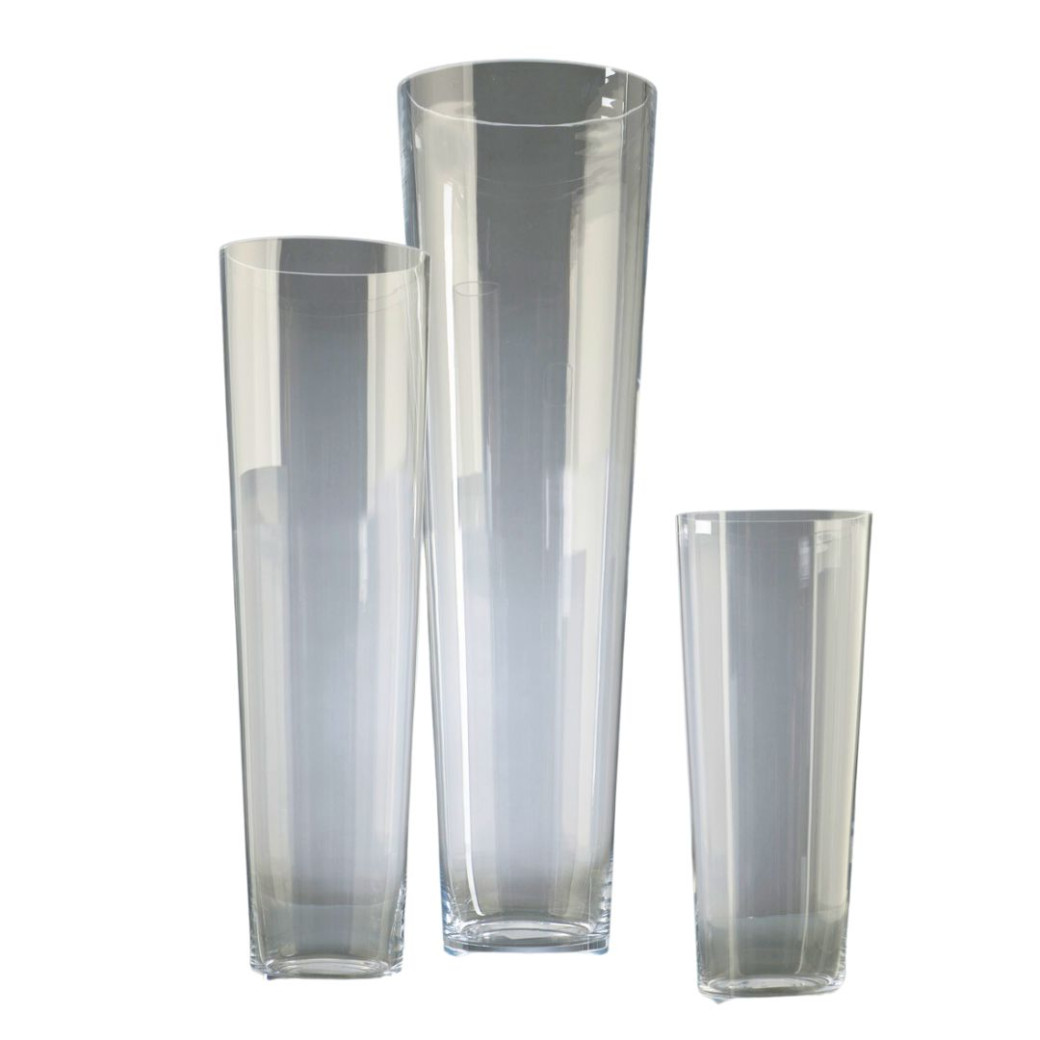Vase Conique Hauteur 90 Cm Diamètre 25 Cm Transparent Amadeus Cades Design