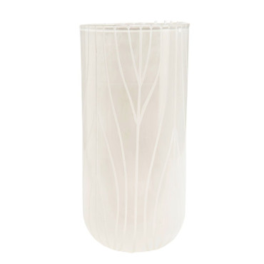 Vase Austral Hauteur 42 Cm Diamètre 20 Cm Blanc