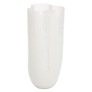 Vase Quito Hauteur 34 Cm Diamètre 15 Cm Blanc