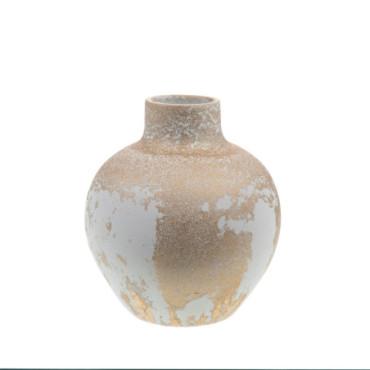 Vase Moon H32D28 Or/Bc