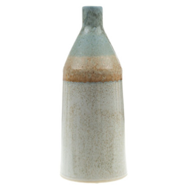 Vase Toundra H40D16 Cr/Be/Bc