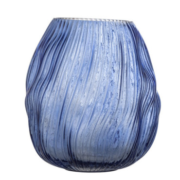 Vase Leyla Bleu Verre