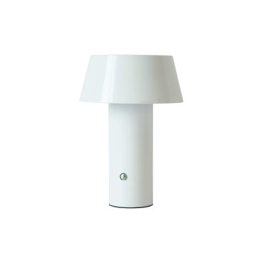 Lampe de table sans fil Mignonne blanc brillant D14 H20cm