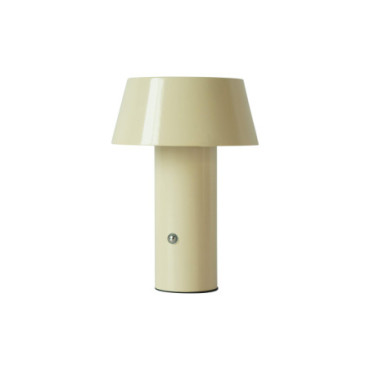 Lampe de table sans fil Mignonne blanc cassé brillant D14 H20cm
