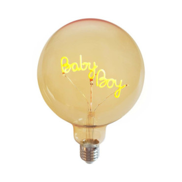 Ampoule LED mot Baby boy E27 ambre D12,5 H18CM
