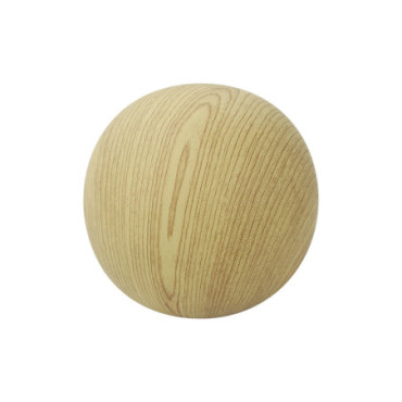 Déco Boule Ceramic façon bois claire D11 H11cm