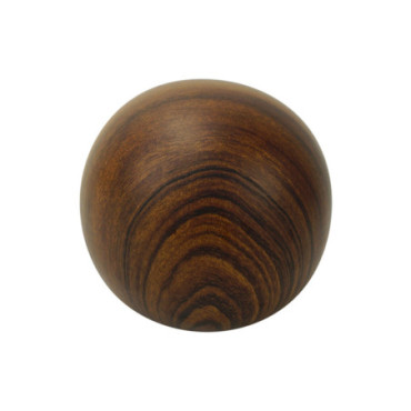 Déco Boule Ceramic façon bois foncé D11 H11cm