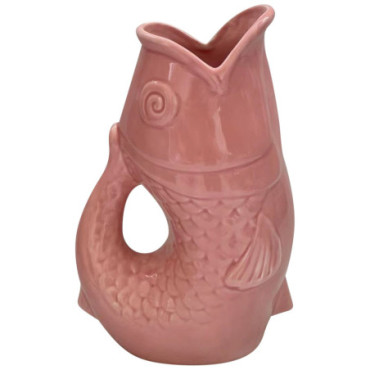 Vase ceramic Poisson gm rose L16,5 P11 H25,3cm