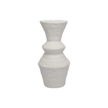 Vase Éclectic blanc texturé D12,3 H24,5cm