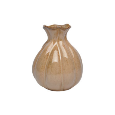 Vase Pottery terre d'ombre D14,3 H18,3cm