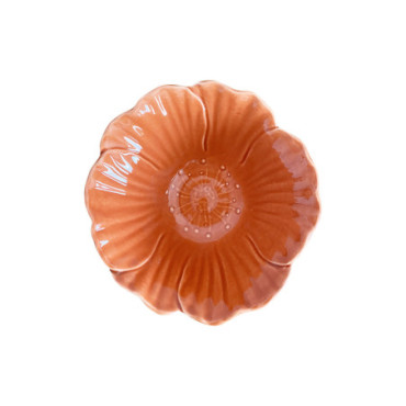 Coupelle Fleur orange D15 H6cm