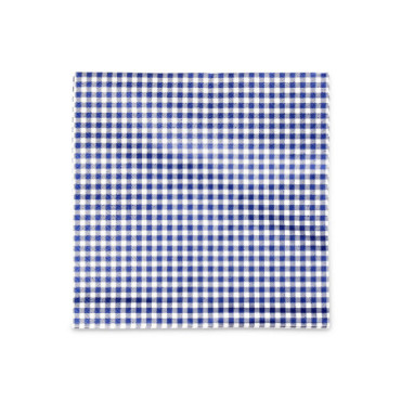 serviette papier vichy bleu x20