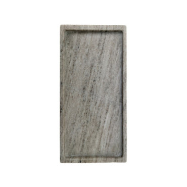 Plateau rectangle Pratique marbre beige L30 P14 H1,5cm