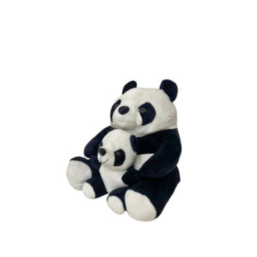 Butée de porte en tissu mère et bébé Panda