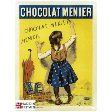 Plaque Métal 60 x 49.5cm Vintage Retro Chocolat Menier