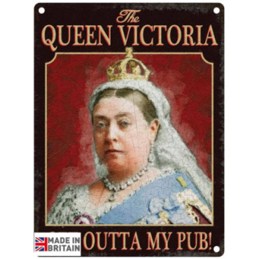 Plaque Métal 60 x 49.5cm Pub Signs Queen Victoria
