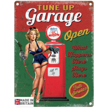 Plaque Métal 60 x 49.5cm Vintage Retro Tune Up Garage