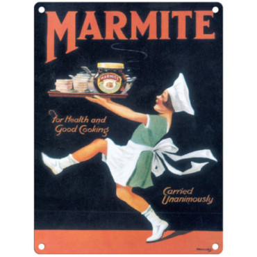 Plaque Métal 45 x 37.5cm Vintage Retro Marmite