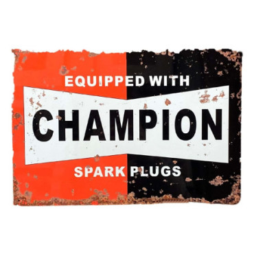 Plaque déco pub vintage - Champion Spark Plugs