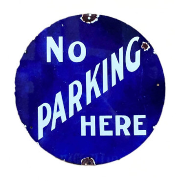 Plaque métal - No Parking Here