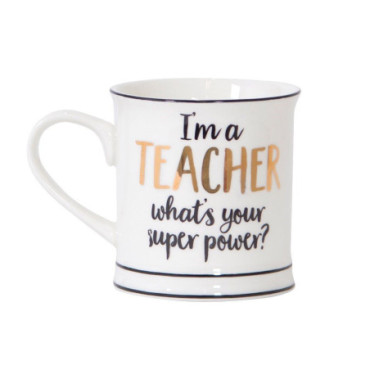 Tasse métallique "I'm a teacher"