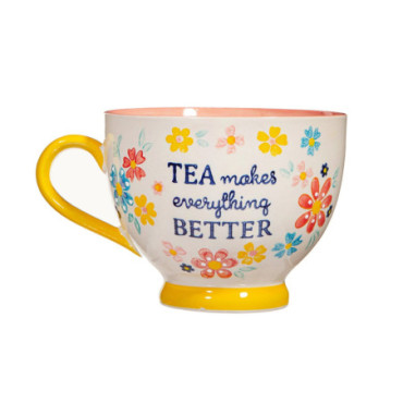 Tasse à thé florale folklorique