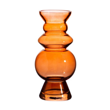 Vase en verre Selina Ambre foncé
