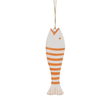 Petite suspension poisson orange & blanc