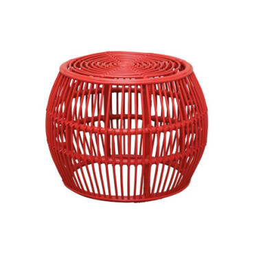 Grande table d'appoint rouge ronde Passoa