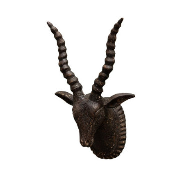 Tête d'antilope patine noire