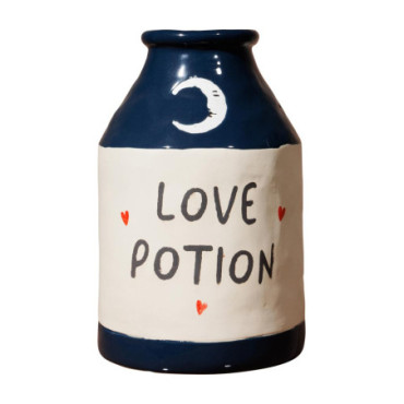 Vase bleu foncé Love potion