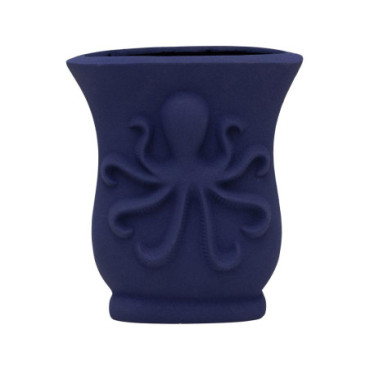 Vase bleu Octopus