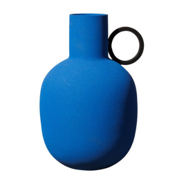 Vase bleu style graphique