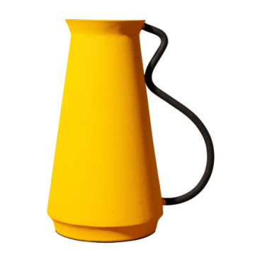 Vase jaune style graphique