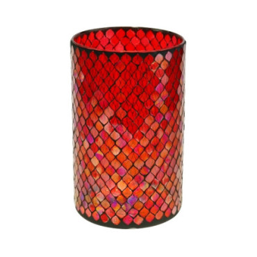 Mosaïque votive rouge Candle Light