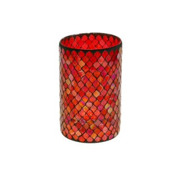 Mosaïque votive rouge Candle Light