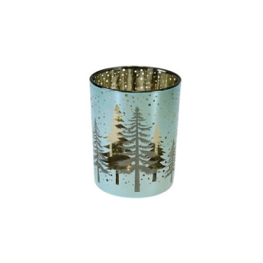 Photophore Tommi turquoise Candle Light