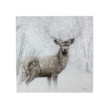 Peinture Cerf dans la neige Classic Noël