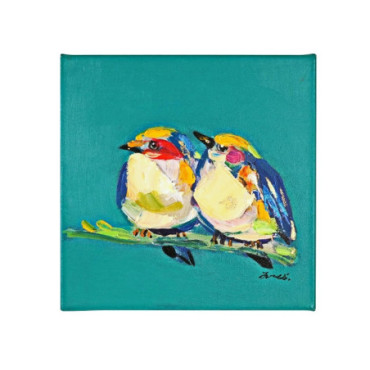 Peinture Oiseaux d'amour turquoise Highlights Spring 2024