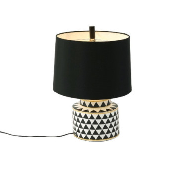 Lampe de table Donna noir/blanc Lampes de Table