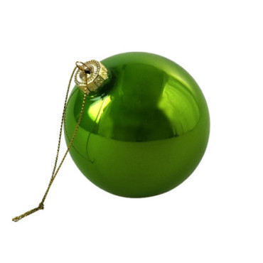 Boule en verre Pearly vert 10cm Noël Garden