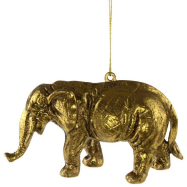 Suspension décorative éléphant doré Urban Jungle