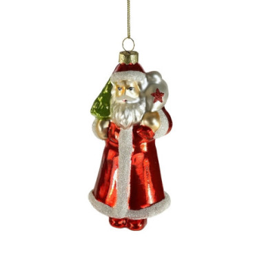 Suspension décorative en verre Santa Classic Noël