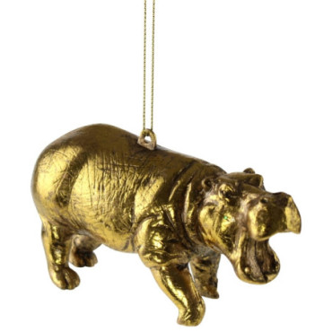Suspension décorative hippo doré Urban Jungle