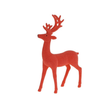 Cerf debout rouge clair Colourful Noël