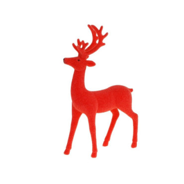 Cerf debout rouge Colourful Noël